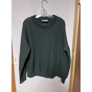 EVERLANE Alpaca Superfuzz Oversized Pullover Sweater Forest Green Size M
